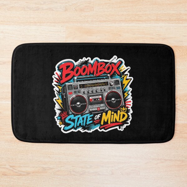 Item preview, Boombox State of Mind Retro Music Sticker  designed and sold by Sketchlegacy.