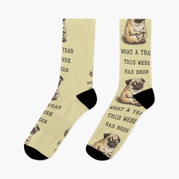 Item preview, Stressed Pug What A Year This Week Has Been Quote designed and sold by d247.