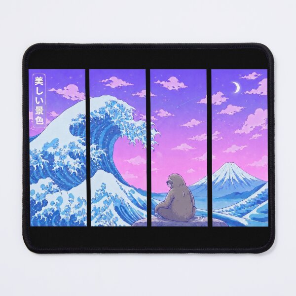 Item preview, Funny Sloth Japanese Kanagawa Wave Vapor Japan Boys Girls Kids designed and sold by FurryHavenPH.