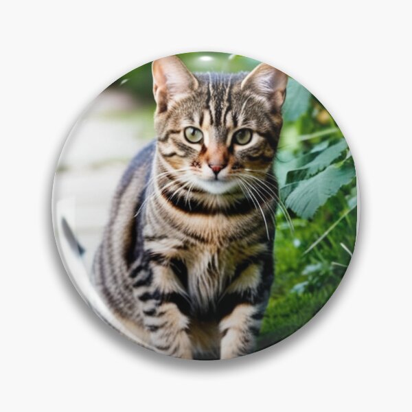 Item preview, Animals - Tabby Cat, Natural Portrait with an Intense Gaze designed and sold by DoodyPets.