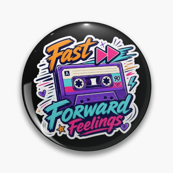 Item preview, Fast Forward Feelings Retro Cassette Sticker  designed and sold by Sketchlegacy.