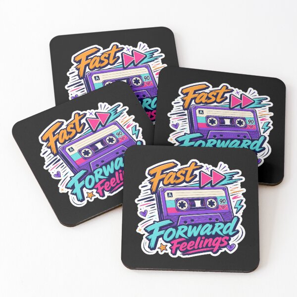 Item preview, Fast Forward Feelings Retro Cassette Sticker  designed and sold by Sketchlegacy.