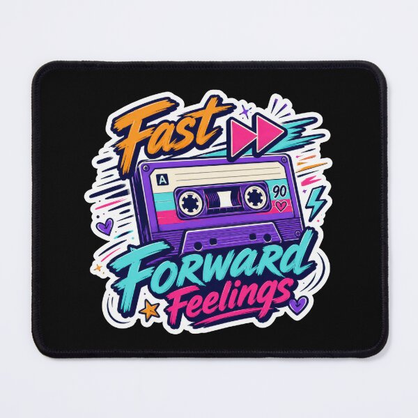 Item preview, Fast Forward Feelings Retro Cassette Sticker  designed and sold by Sketchlegacy.