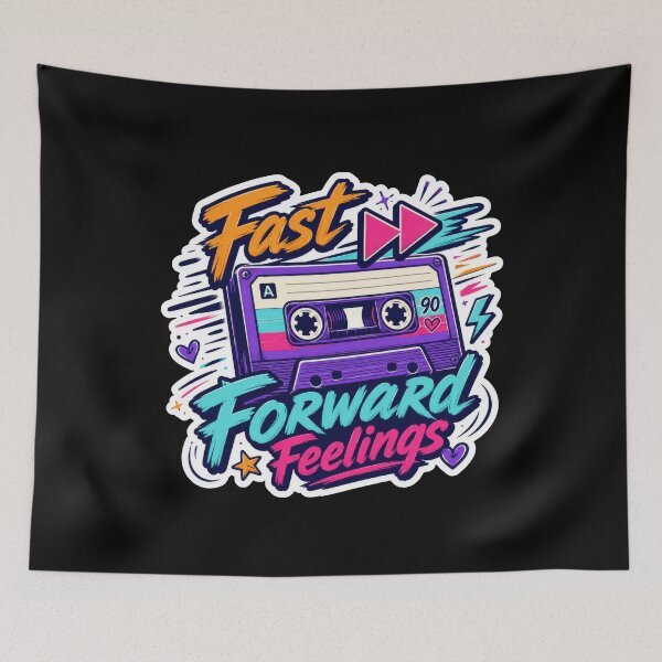 Item preview, Fast Forward Feelings Retro Cassette Sticker  designed and sold by Sketchlegacy.