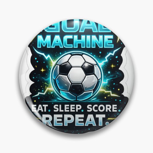 Item preview, Football Lover Goal Machine Sticker designed and sold by Proo12345.