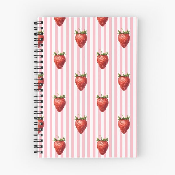Item preview, Cute Strawberry Pattern Phone Case for Girls | Strawberry Stripes Journal for Students | Pink Striped Strawberry Tote Bag for Mom | Sweet Fruit Pattern Throw Blanket for Friends designed and sold by VivaFy.