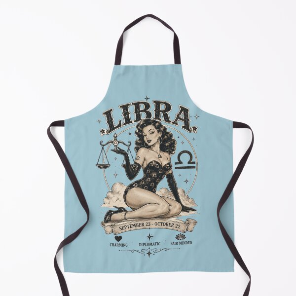 Item preview, Libra Zodiac Pin-Up Girl Design | Vintage Astrology Horoscope Gift for Libra designed and sold by TheStephanieRome.