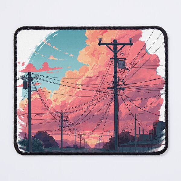 Item preview, Clouds Tangled in Power Lines designed and sold by catcurio.