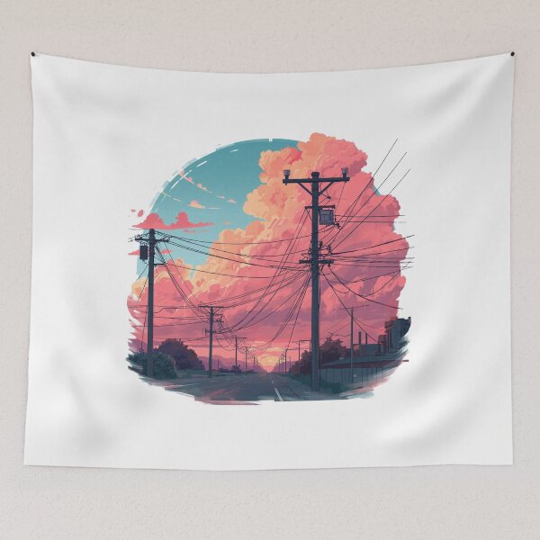 Item preview, Clouds Tangled in Power Lines designed and sold by catcurio.