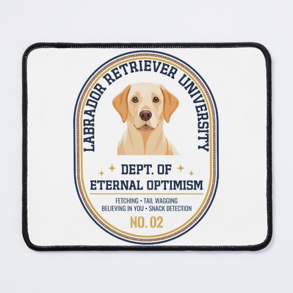 Item preview, Labrador Dept of Eternal Optimism | Funny Lab Varsity Shirt | Labrador Mom Gift | Lab University designed and sold by TheDogClub.