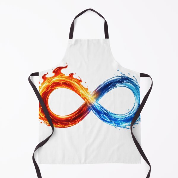 Item preview, Infinite loop of water and fire: elemental art of eternal flow designed and sold by FusiTink.