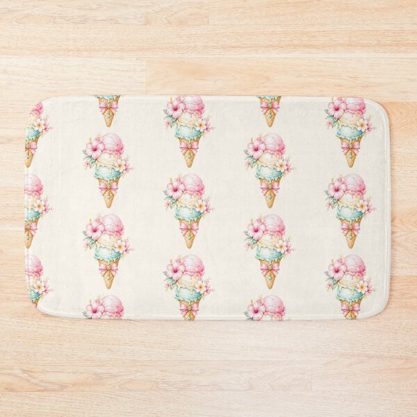 Item preview, Pastel Tropical Ice Cream Cone | Cute Summer Dessert Kawaii Illustration designed and sold by looplandger.
