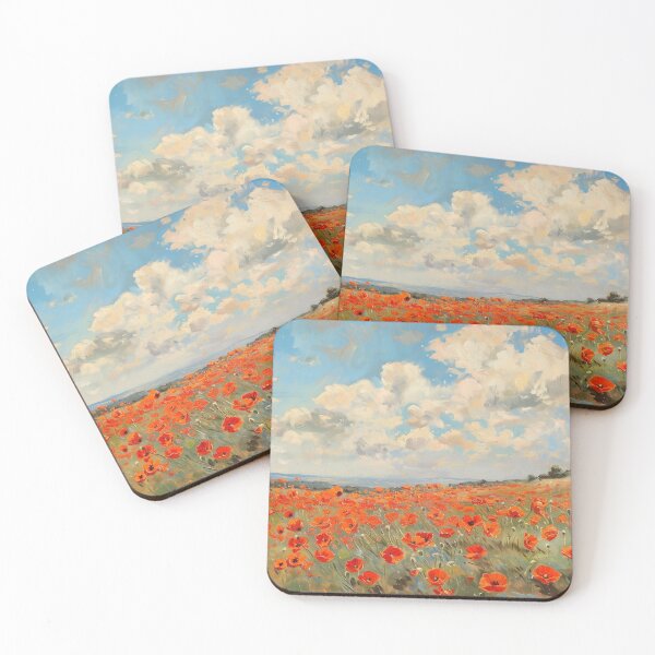 Item preview, Field of Scarlet Poppies designed and sold by IllysWorld.