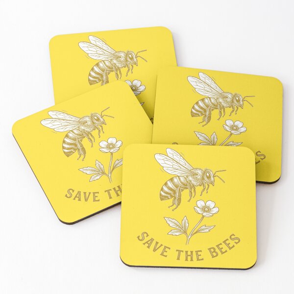 Item preview, Save the Bees Vintage Botanical Design designed and sold by bolguzart.
