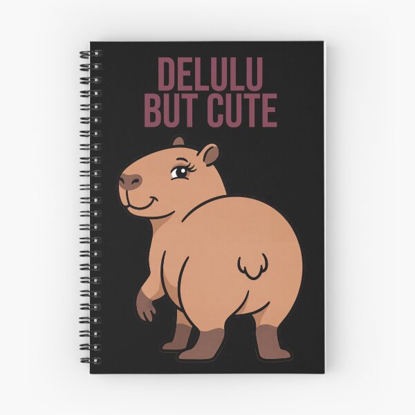 Item preview, Delulu But Cute – Funny Capybara Meme designed and sold by Sir Capy B.