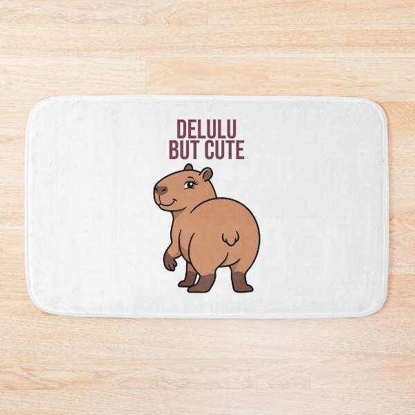 Item preview, Delulu But Cute – Funny Capybara Meme designed and sold by Sir Capy B.