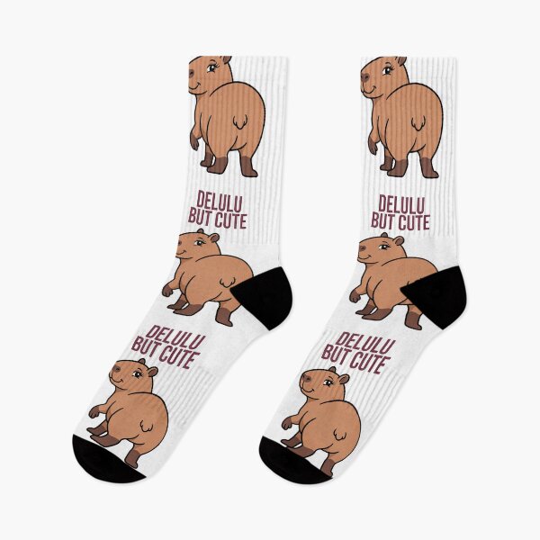 Item preview, Delulu But Cute – Funny Capybara Meme designed and sold by Sir Capy B.