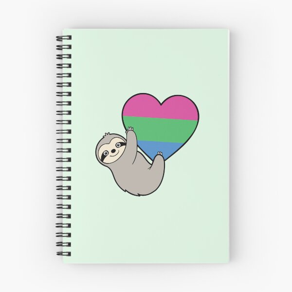 Item preview, Polysexual Pride Sloth Hugging Heart - LGBTQ+ Pride Design designed and sold by Cannaxes Studio.
