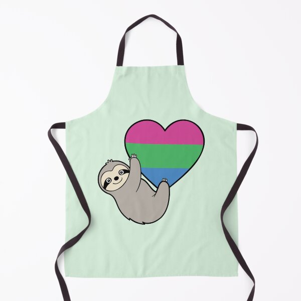Item preview, Polysexual Pride Sloth Hugging Heart - LGBTQ+ Pride Design designed and sold by Cannaxes Studio.