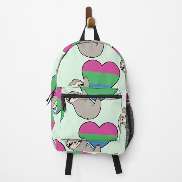 Item preview, Polysexual Pride Sloth Hugging Heart - LGBTQ+ Pride Design designed and sold by Cannaxes Studio.