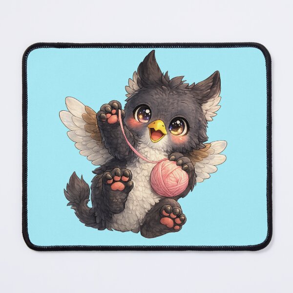 Item preview, Cute Baby Griffin Playing with Yarn Ball designed and sold by Hatchling Hollow.