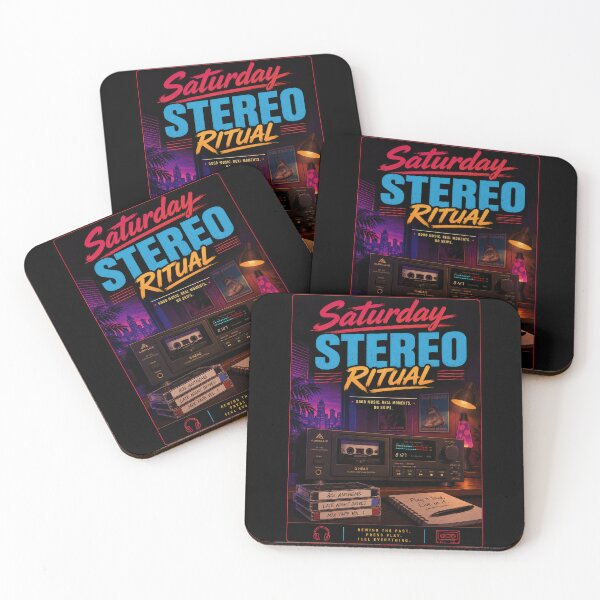 Item preview, Saturday Stereo Ritual Retro Cassette Poster  designed and sold by Sketchlegacy.