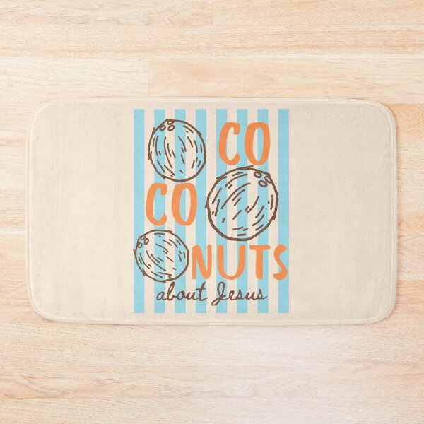 Item preview, Coconuts About Jesus Love Co Co Nuts Tropical Beach Summer Stripe Blue designed and sold by Forevermore.