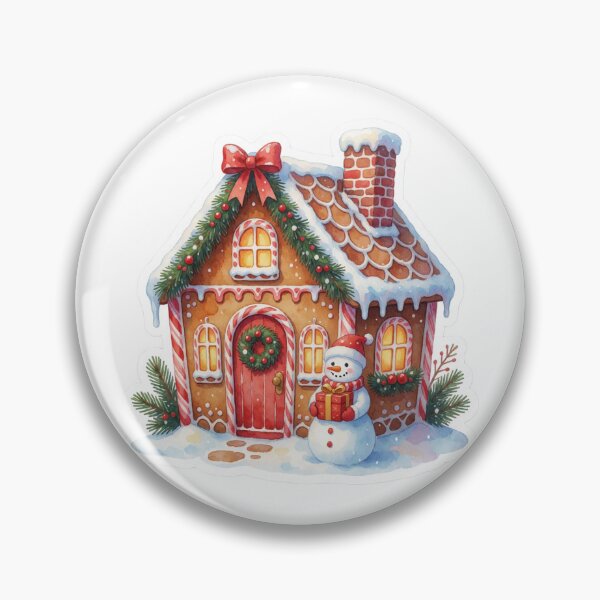 Item preview, Gingerbread House Sticker | Christmas Cottage Decor designed and sold by AillustriaAK.