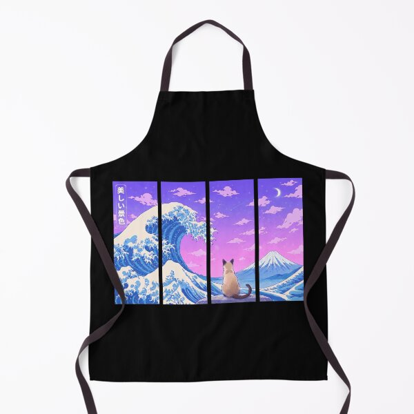 Item preview, Funny Tonkinese Cat Japanese Kanagawa Wave Vapor Japan Boys Girls Kids designed and sold by FurryHavenPH.