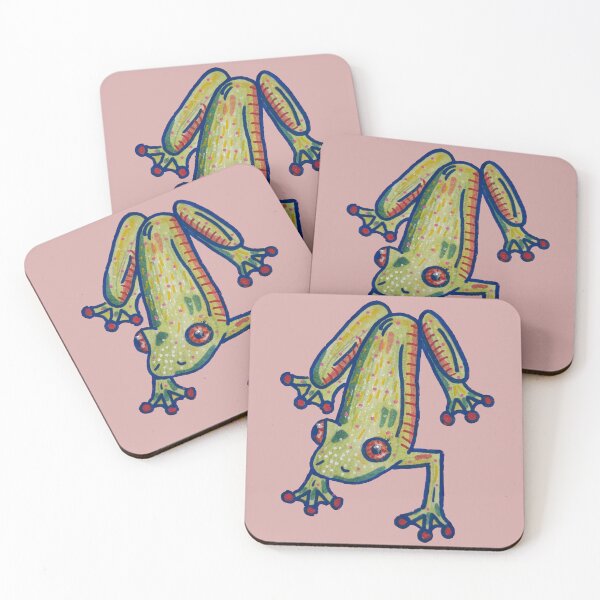 Item preview, Pink Dream Hopper Solo | Whimsical Frog Illustration designed and sold by Bramble and Willow Studio.