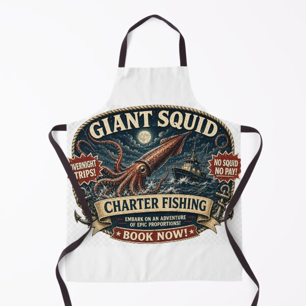 Item preview, Giant Squid Charter Fishing designed and sold by Retireddoc68.