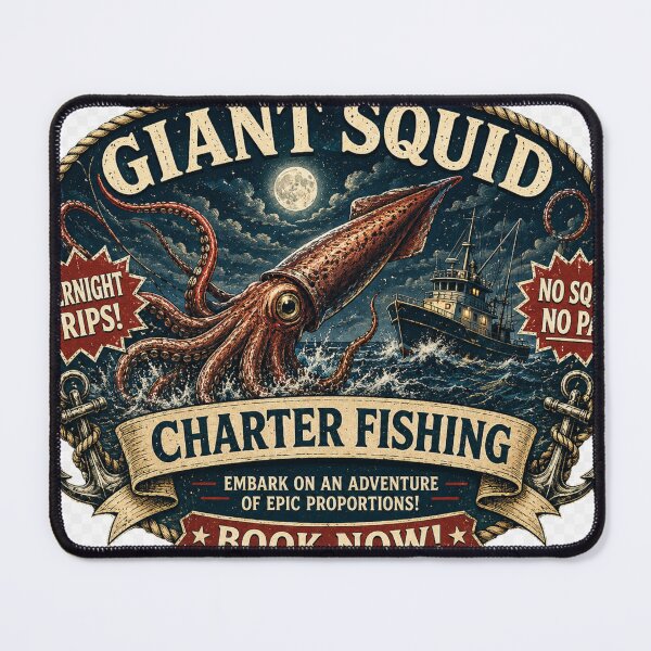 Item preview, Giant Squid Charter Fishing designed and sold by Retireddoc68.