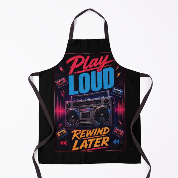 Item preview, Play Loud Rewind Later Retro Boombox Poster designed and sold by Sketchlegacy.
