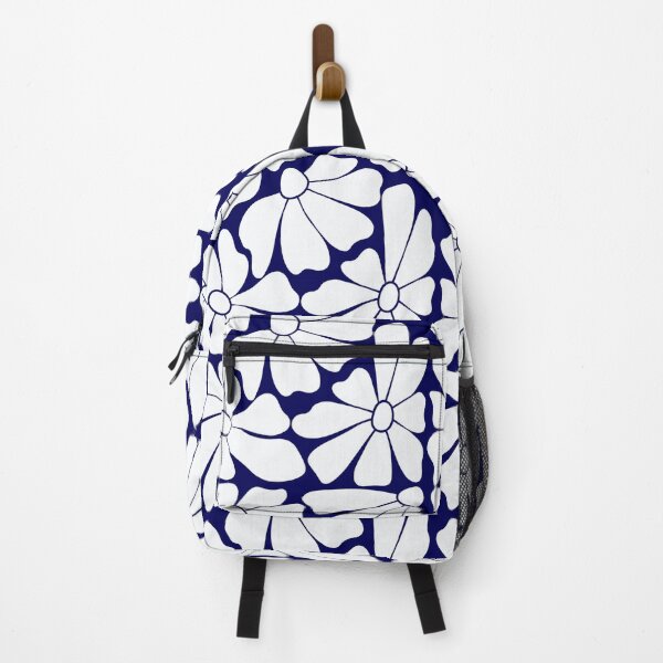 Item preview, Navy Blue Daisy Pattern designed and sold by imaniko.