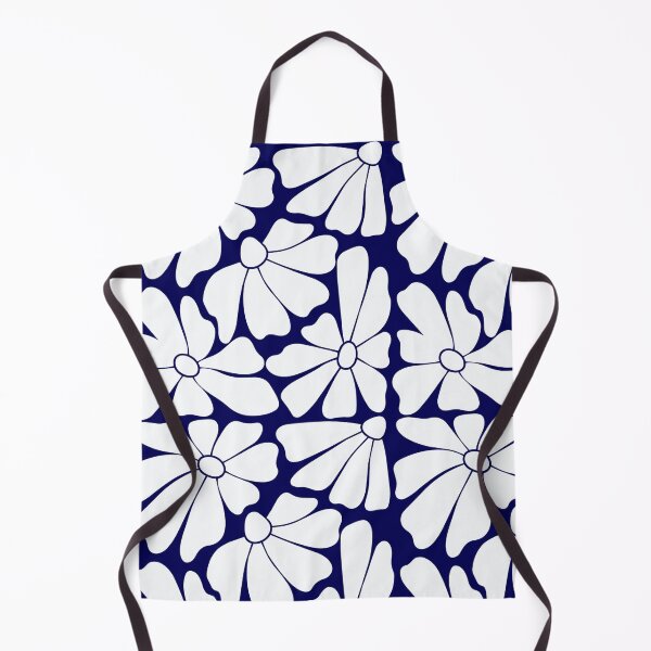 Item preview, Navy Blue Daisy Pattern designed and sold by imaniko.