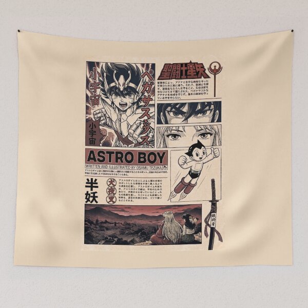 Item preview, Half Demon Vintage Manga Collage designed and sold by zumerdiego.