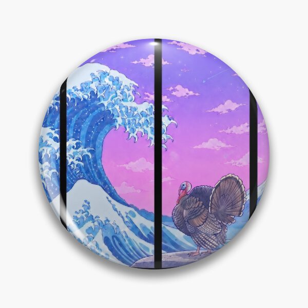 Item preview, Funny Turkey Japanese Kanagawa Wave Vapor Japan Boys Girls Kids designed and sold by FurryHavenPH.
