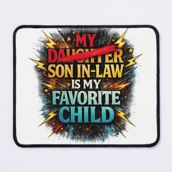 Item preview, Favorite Son In Law Funny Typography designed and sold by LeCoinDeFredPro.