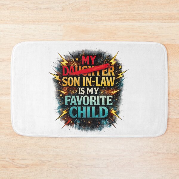 Item preview, Favorite Son In Law Funny Typography designed and sold by LeCoinDeFredPro.