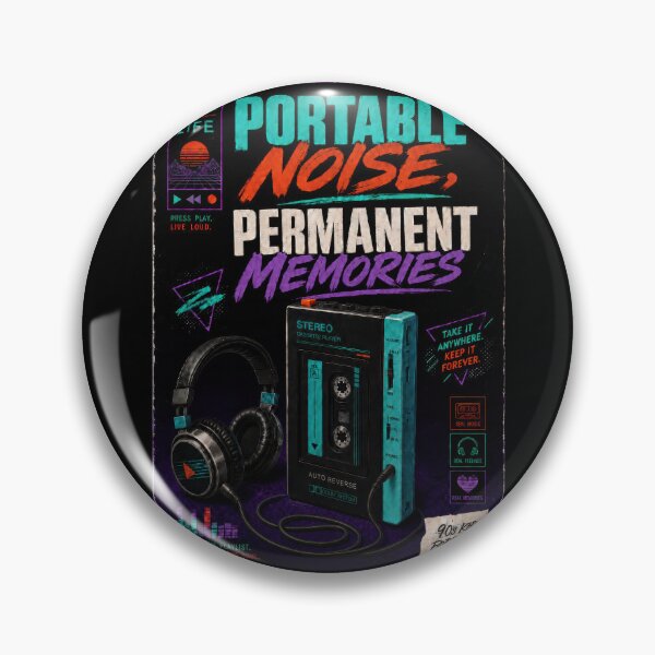 Item preview, Portable Noise Permanent Memories Retro Cassette Poster  designed and sold by Sketchlegacy.