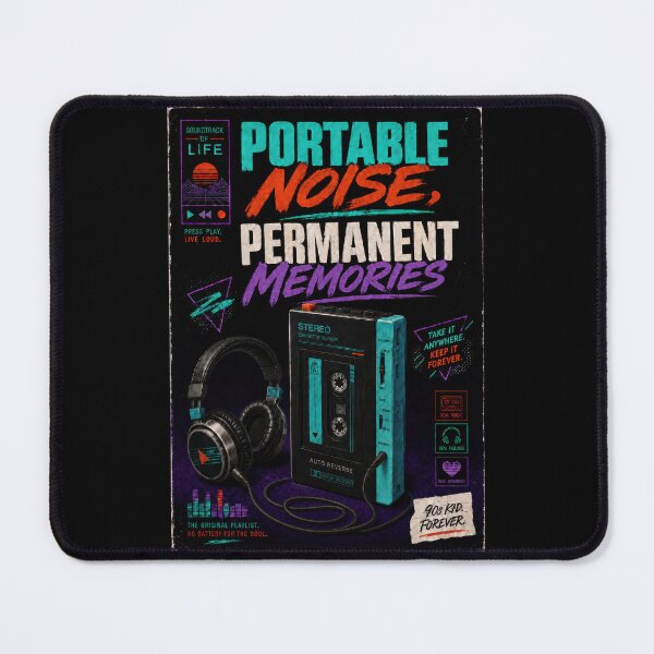 Item preview, Portable Noise Permanent Memories Retro Cassette Poster designed and sold by Sketchlegacy.