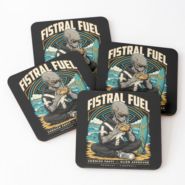 Item preview, Fistral Fuel — Tattooed Alien Surfer Cornish Pasty Newquay Cornwall T-Shirt V2 designed and sold by DarylWelsh2024.