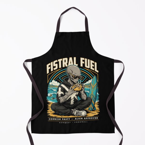 Artikelvorschau, Fistral Fuel – Tätowierter Alien-Surfer Cornish Pasty Newquay Cornwall T-Shirt V2 entworfen und verkauft von DarylWelsh2024.