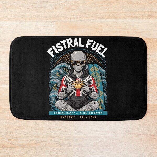 Item preview, Fistral Fuel — Tattooed Alien Surfer Cornish Pasty Newquay Cornwall T-Shirt V3 designed and sold by DarylWelsh2024.