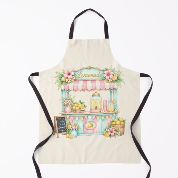 Item preview, Pastel Lemonade Stand | Cute Summer Tropical Market Illustration designed and sold by looplandger.