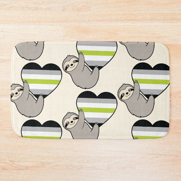 Item preview, Agender Pride Sloth Hugging Heart - LGBTQ+ Pride Design designed and sold by Cannaxes Studio.