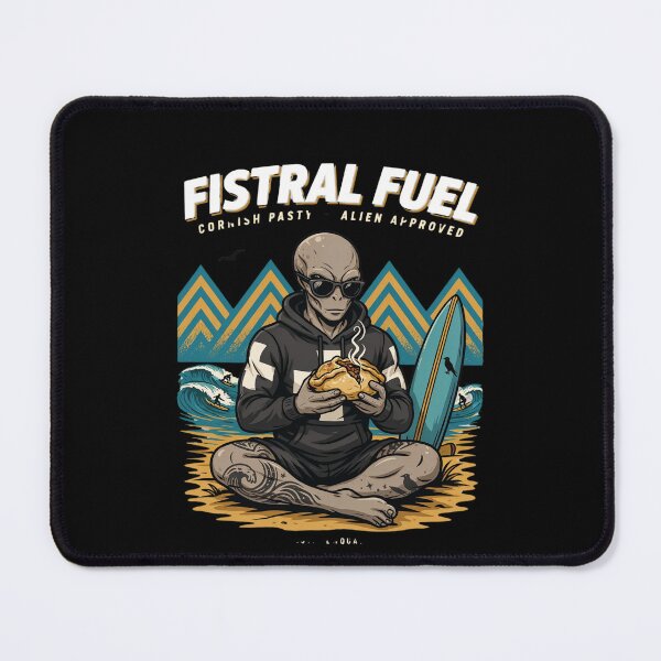 Item preview, Fistral Fuel — Tattooed Alien Surfer Cornish Pasty Newquay Cornwall T-Shirt V4 designed and sold by DarylWelsh2024.