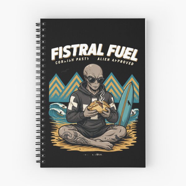 Item preview, Fistral Fuel — Tattooed Alien Surfer Cornish Pasty Newquay Cornwall T-Shirt V4 designed and sold by DarylWelsh2024.