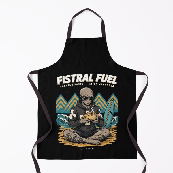 Artikelvorschau, Fistral Fuel – Tätowierter Alien-Surfer Cornish Pasty Newquay Cornwall T-Shirt V4 entworfen und verkauft von DarylWelsh2024.