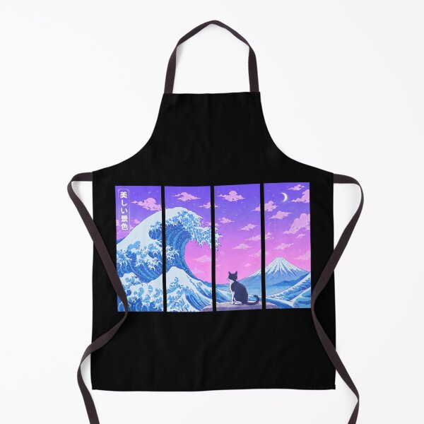 Item preview, Funny Tuxedo Cat Japanese Kanagawa Wave Vapor Japan Boys Girls Kids designed and sold by FurryHavenPH.